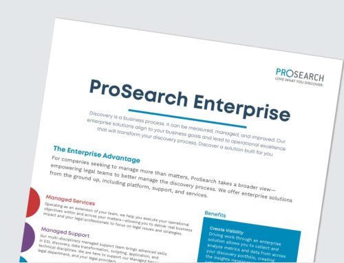 ProSearch Enterprise Solution Overview